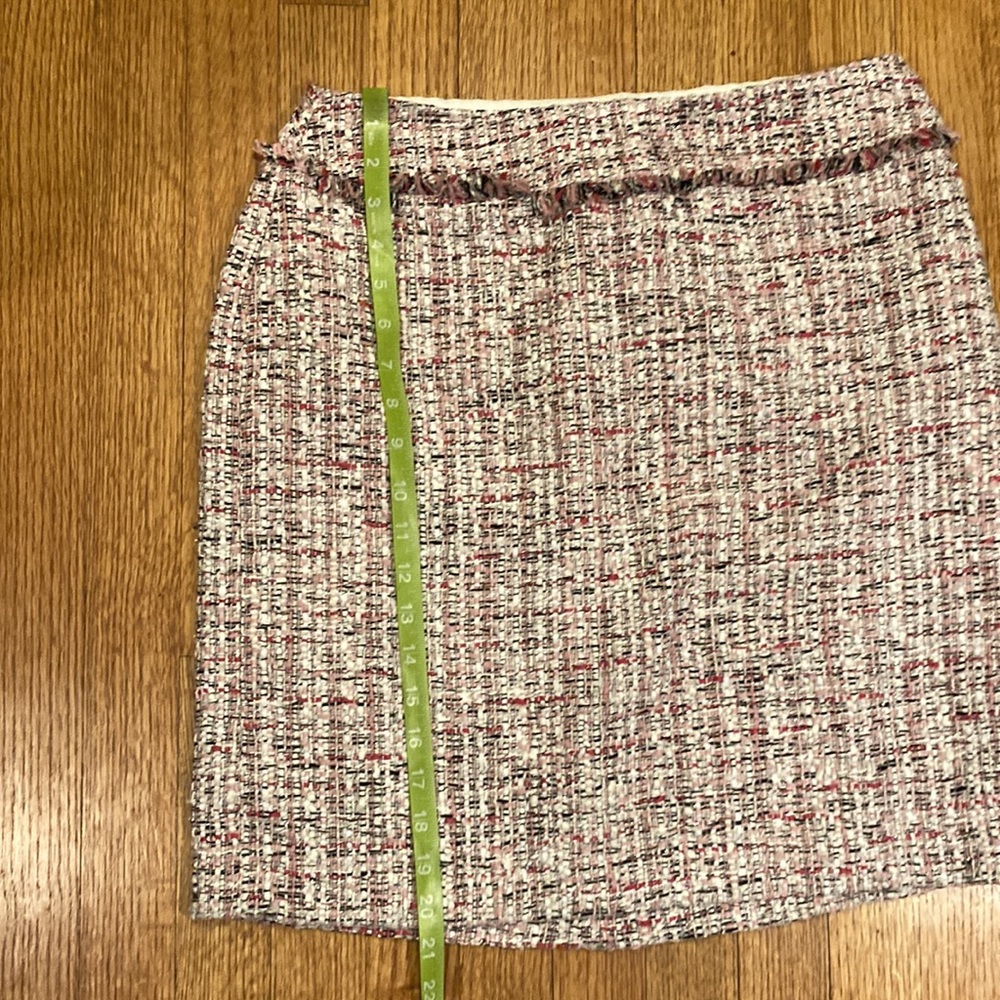 White House Black Market NWT Pink and White Skirt Size 10 - Picture 4 of 10